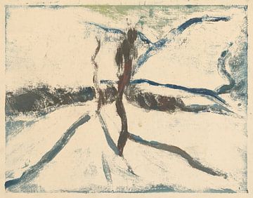 Winter in de bergen (1930) van Zoltán Palugyay van Peter Balan