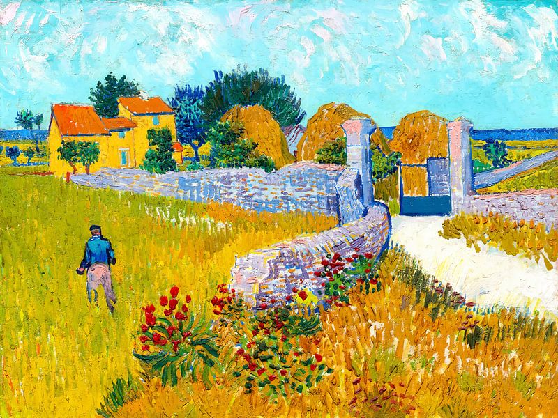 Bauernhaus in der Provence - Vincent van Gogh - 1888 von Doesburg Design