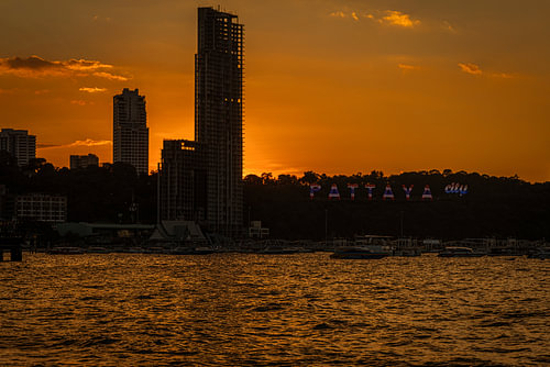 Skyline of Pattaya City, Thailand