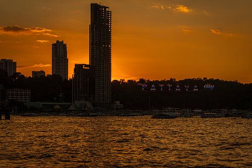 Skyline van Pattaya City, Thailand