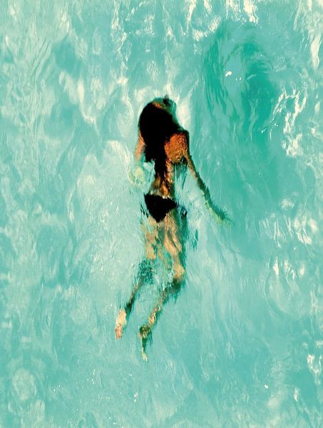 Woman Swimming by David Potter