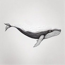baleine solitaire sur Liv Jongman