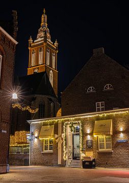 Kerst nacht in Roermond van Triki Photography