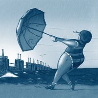 Vet Wuuf bij de Stormvloedkering