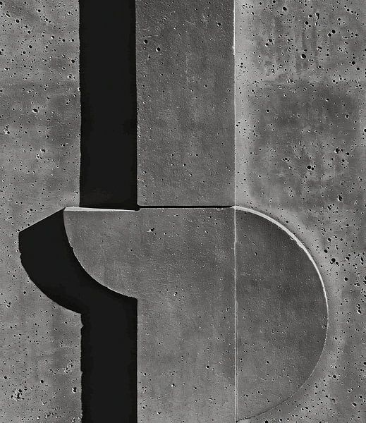 Moderne und abstrakte Formen im Konkreten von Studio Allee