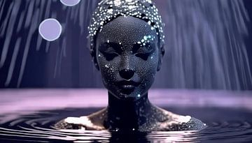 Glitter vrouwenbeeld