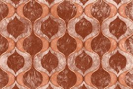 Moderne Scandinave Bauhaus Abstraction Marron sur Mad Dog Art