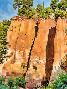 Oker Land Majestic Cliff Forest