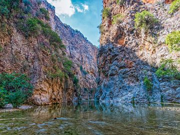 Stromend Ravijn Tussende Bergen Kapuz Canyon van Nature Life Ambience