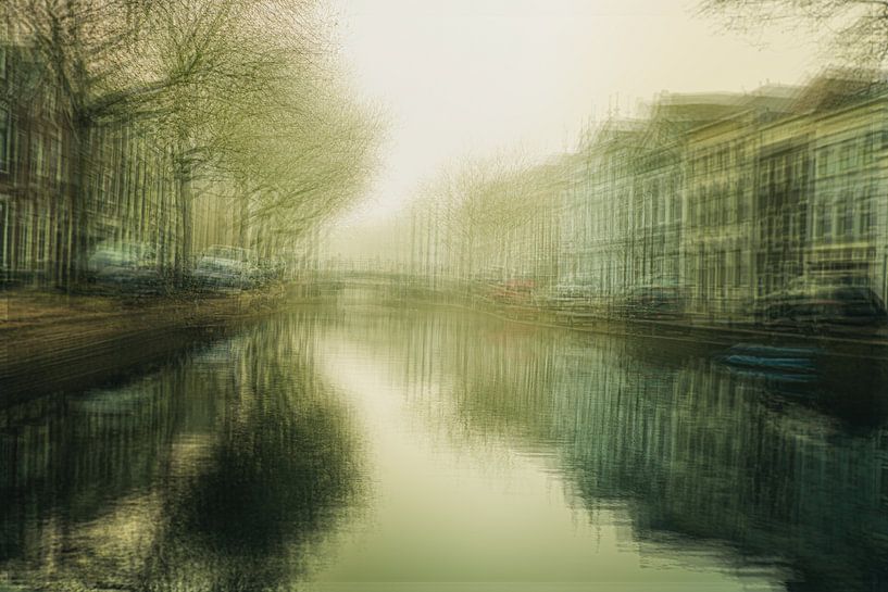 Multiple-exposure of street scene in Gouda by Lima Fotografie