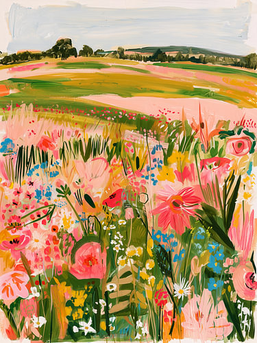 Sommerliche Wildblumenwiese