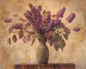 fliederfarbene Vase