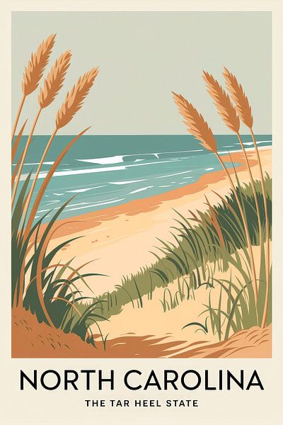 North Carolina von Poster Art Shop