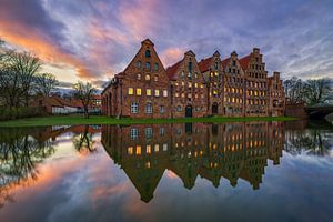 Bâtiments de Salzspeicher à Lübeck, Allemagne