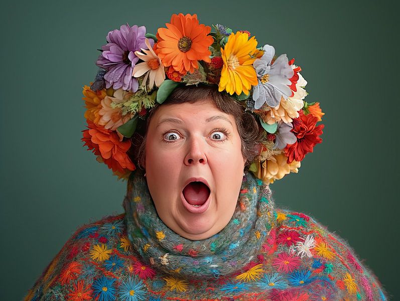 Flower Power Frauen von Egon Zitter
