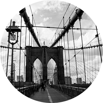 new york city ... Brooklyn Bridge oversteken van Meleah Fotografie