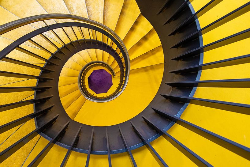 Escalier en colimaçon jaune Utrecht ! par Peter Haastrecht, van