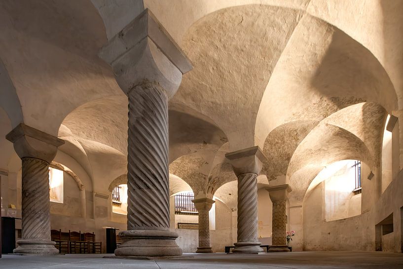 Crypt in the Lebuineskerk in Deventer by Dries van Assen