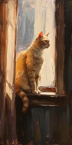 Katze auf der Fensterbank