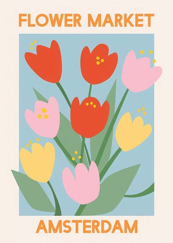 De bloemenmarkt van Amsterdam