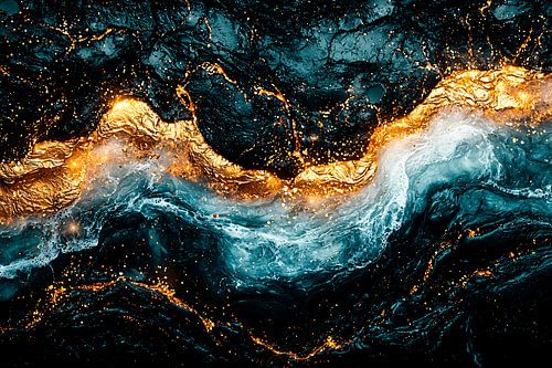 Gouden energie en blauwe diepte