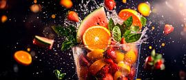 Fruchtige Explosion im Glas – Lebendig und frisch von Poster Art Shop