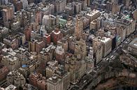 New York. luchtfoto Manhattan in kleur. van Maurits van Hout thumbnail