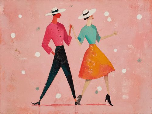 Dansen Koppeltje | Joyful Dance Under Soft Dots