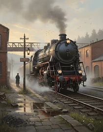 Een rustige ochtend onder de spoorrails van Regan Frederick