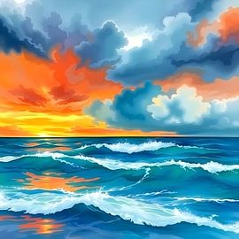 Sunset Surge by Artistic