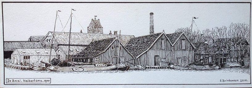 De Baai Halbertsma Grouw 1900 van Richard Brinkman
