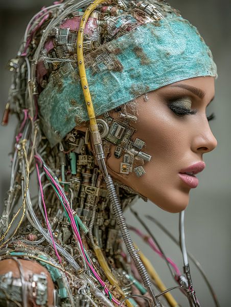 portrait surréaliste d'une femme par Egon Zitter