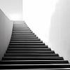 Minimalistische Kunst - Trap in Zwart-Wit van Surreal Media