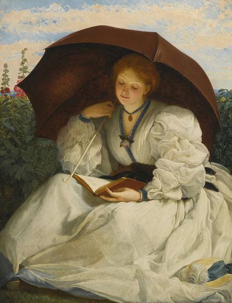 Lesen an einem sonnigen Nachmittag, Charles Edward Perugini von Meisterhafte Meister