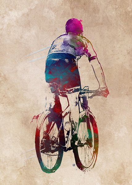 Radfahren Fahrrad Sport Kunst #Radfahren #Fahrrad von JBJart Justyna Jaszke