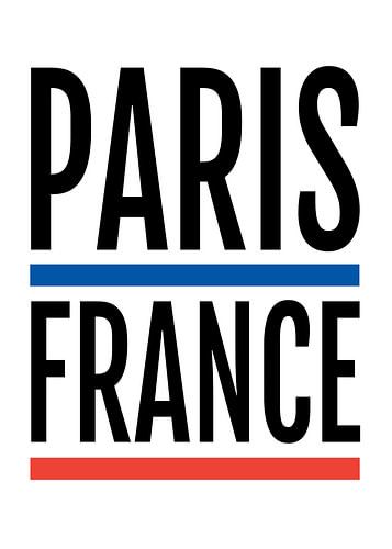 Paris, Frankreich – Minimalistisches Poster