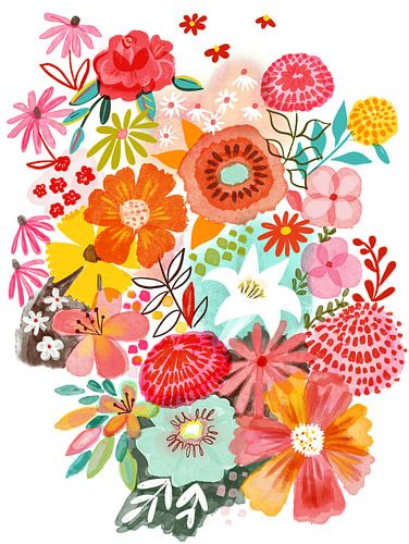 Zomertuin in volle bloei