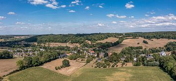 Aerial panorama of Slenaken in South Limburg by John Kreukniet