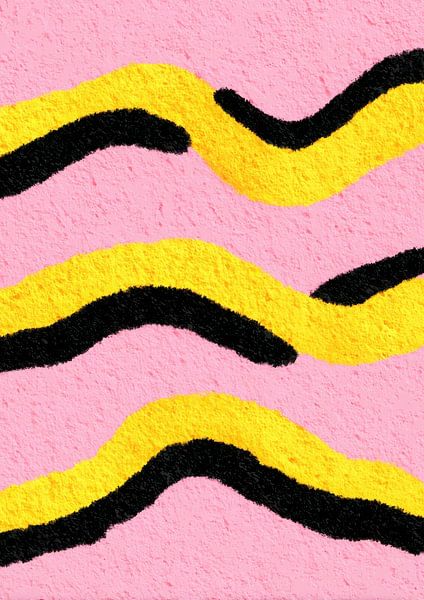 Fluffy waves lines illustration by Niklas Maximilian