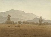 New Moon above the Riesengebirge Mountains, Caspar David Friedrich by Masterful Masters thumbnail