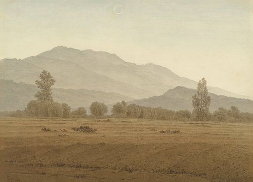 Nieuwe maan boven het Riesengebergte, Caspar David Friedrich