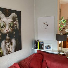 Customer photo: Ikebana flowers by Floral Abstractions, on canvas