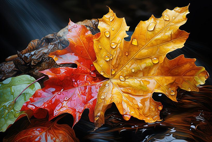 Bunte Herbstblätter 4/4 von Hans-Jürgen Flaswinkel