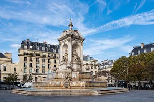 View to the Visconti-Fountain in Paris, France van Rico Ködder