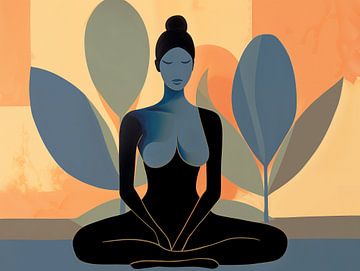 Frau Zen, moderne Kunst