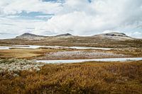 Kleurrijk panorama in Noorwegen, Scandinavië