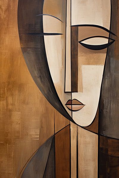Woman abstract by Wall Wonder