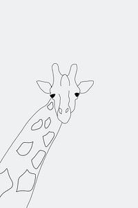 Girafe sur MishMash van Heukelom
