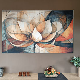 Kundenfoto: Lotus Abstrakt von Jacky, als ArtFrame
