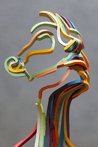 Contour de tête abstrait